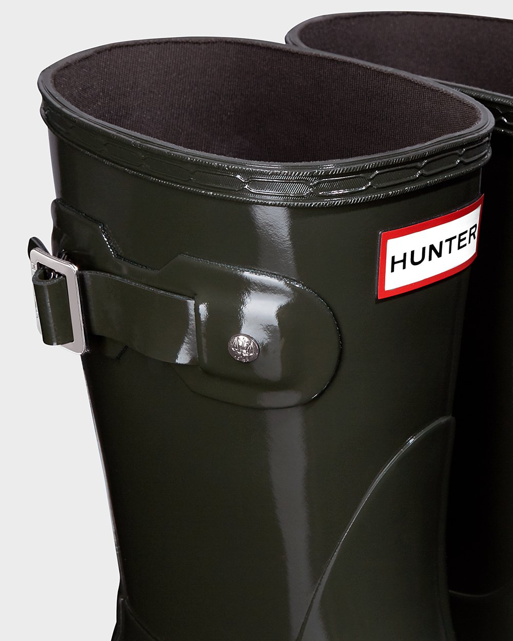 Galochas Curtas Hunter Feminina Verde Escuro Oliva - Original Gloss - 24WTNZAMQ